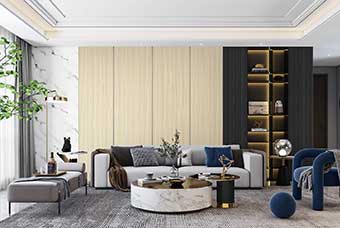 衢州轻奢风格-客厅