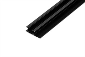 衢州航空纤维墙咔铝合金带灯中条（哑黑氧化）