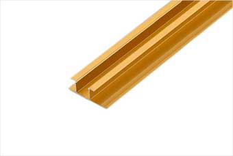 衢州航空纤维墙咔铝合金带灯中条（钛金氧化）