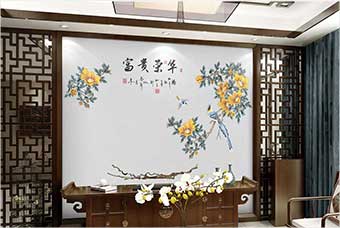 衢州森佰汇航空纤维墙咔（富贵荣华）